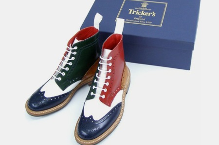 trickers-multi-color-brogue-boots - Dope